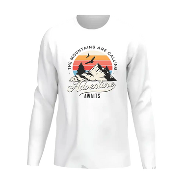The Mountains Are Calling Men Long Sleeve Shirt